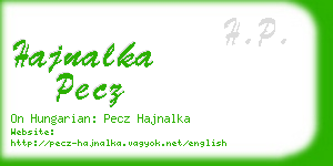 hajnalka pecz business card